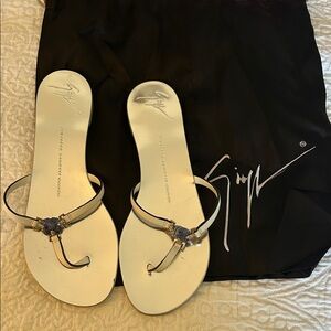 Giuseppe Zanotti Silver Sandals